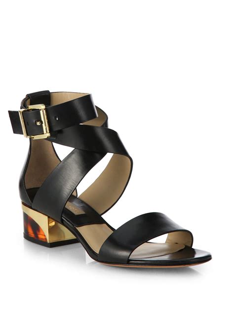 michael kors sandalen bijenkorf|michael kors leather sandals.